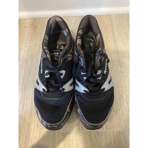 Reebok Ventilator x AAPE A Bathing Ape Bape Shoes Mens Size 8.5 Camo Reflective